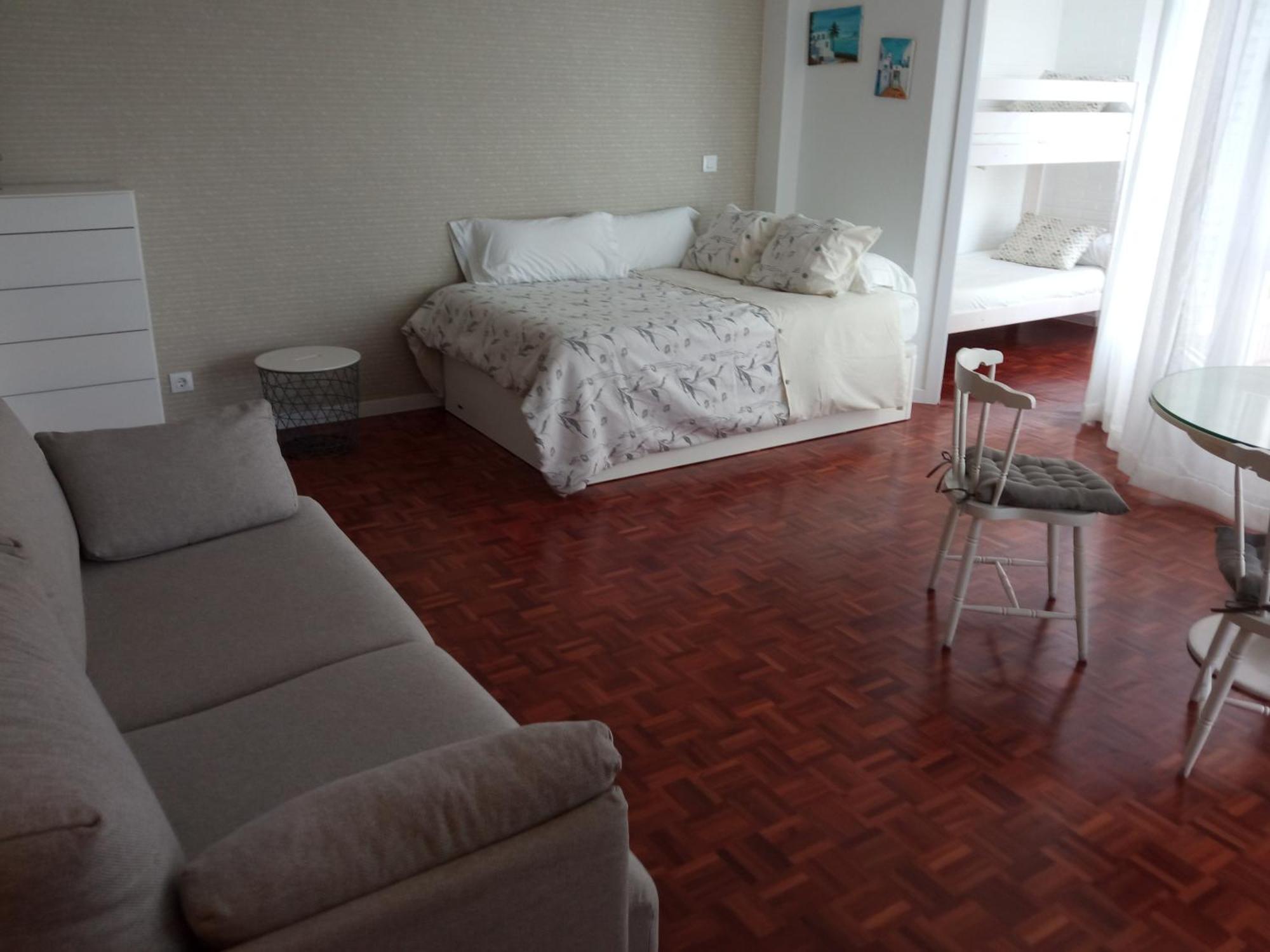 Estudio con vistas al mar en Baiona Habitación foto